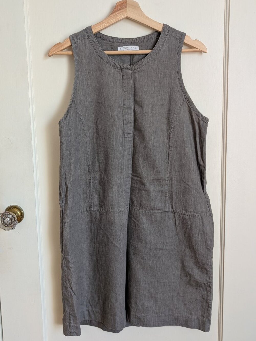 Everlane Sleeveless Cotton Shift Dress EUC
